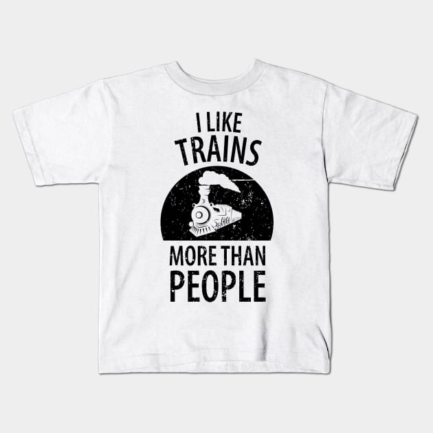 train railwayman trains driver Kids T-Shirt by Johnny_Sk3tch